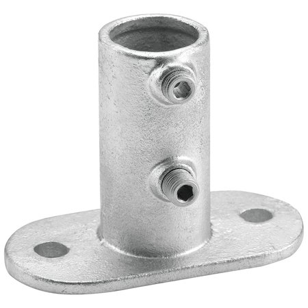 GLOBAL INDUSTRIAL 1-1/4 Size Rail Flange Pipe Fitting 1.72 Fitting I.D. 798739